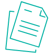 Paper with writing icon to indicate list-creation for first-time home buyers.